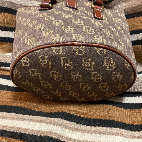 Dooney & Bourke Brown Monogram Tote - Picture 5 of 10